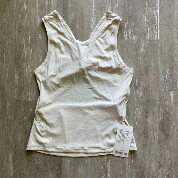 Lululemon Nulu Back-Twist Yoga Tank Top - White Opal - Picture 3 of 6
